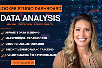 build high performance looker studio dashboards for marketing and SEO dashboard