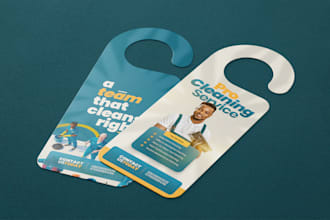 design professional door hangers, flyers and postcards