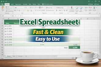 design excel spreadsheet and automation