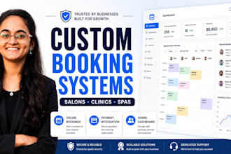 create appointment booking systems for clinics and salons