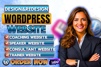 create coaching website for consultant speaker influencer mentor trainer website