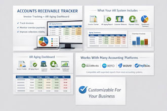 create an accounts receivable tracker and ar aging dashboard