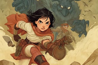 illustrate comic book pages