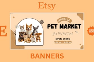 design high converting spotify, etsy and ebay banners for your brand