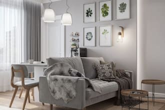 do 3d architectural home interior design using sweet home 3d, 3d max, sketchup