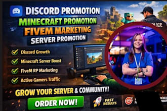 discord advertising, minecraft server promotion grow, discord promotion, fivem