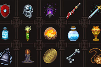 create pixel art game assets and icons for your game