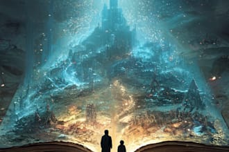 do fantasy book cover, thriller book cover design