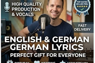 write and produce a costum ai song for any occasion in english or german