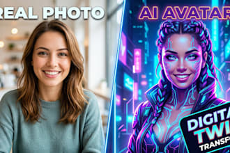 a unique professional ai avatar or digital twin for your