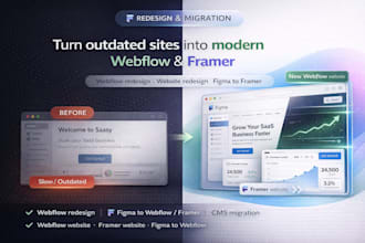 redesign and migrate your website to modern webflow website  webflow redesign
