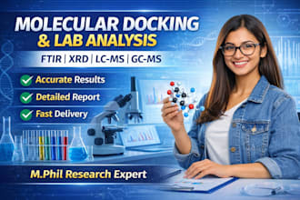 do molecular docking and lab data analysis