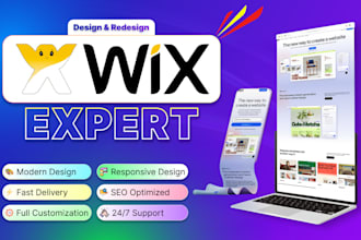 create wix website design,redesign wix website