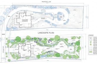 design your 2d site plan and landscape plan