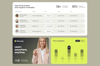 design modern and engaging UI UX for your edtech platform