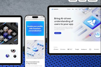 design a modern and high converting app landing page UI UX