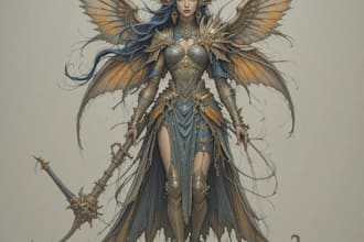fantasy character art and unique fantasy character