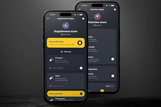 design a modern and user friendly medical mobile app UI UX