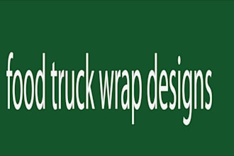 create a food truck wrap, food van wrap and food trailer,