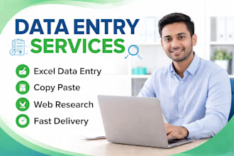 professional data entry, copy paste and typing work