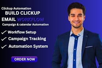 build clickup email marketing workflow clickup campaign management automation