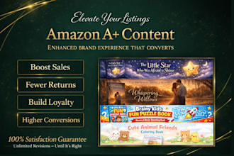 design amazon kdp a plus content ebc and listing images