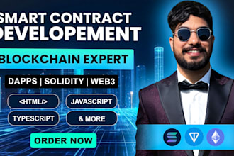 develop secure smart contracts as a blockchain expert