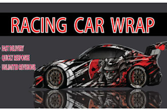 create racing car wrap designs