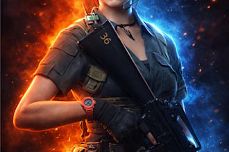 design eye catching gaming posters,esports banner and thumbnails
