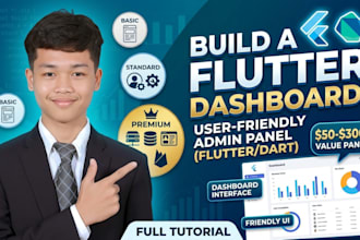 develop a professional mobile app using flutter