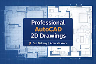 professional autocad 2d and 3d drawings