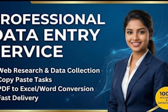 do expert data entry, copy paste, and fast typing