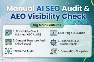 do manual ai SEO audit and aeo strategy for google and ai rankings