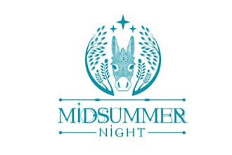 make vintage otherworldly logo for midsummer night lavender