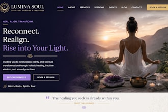 design wix spiritual hearling website wix reiki healers psychics coaches website