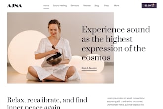 design wix metaphysical website spiritual healing website hoslistic yoga website