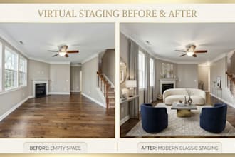 virtually stage your empty real estate photos