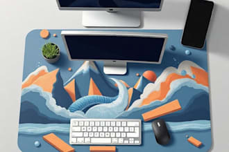 provide custom mouse pad design or desk mat design