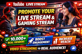 youtube live stream, video streaming and gaming live stream