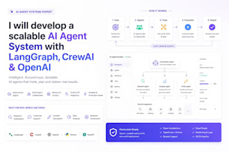 develop a scalable ai agent system with langgraph crewai and openai