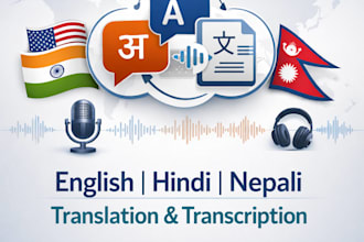 professionally translate english, hindi, and nepali documents