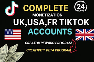 create tiktok , usa tiktok  for growth and monetization