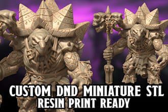 sculpt detailed miniatures stl packs patreon kickstarter