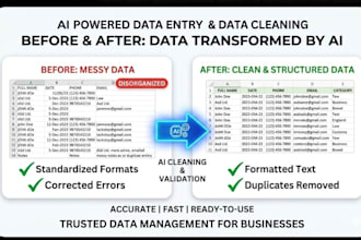 do professional ai powered data entry and data cleaning