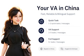 be your virtual assistant in china