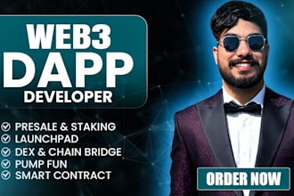 build web3 dapps, presale, staking, launchpad