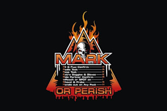 create a scary snowmobiling safety logo for you