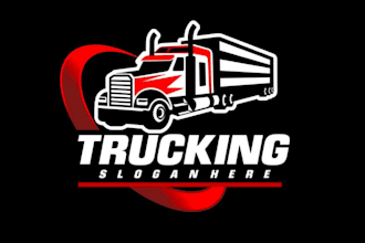design professional and specially trucking logo design