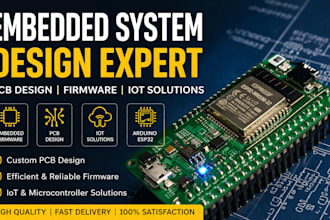 design embedded system, esp32 arduino pcb firmware iot circuit microcontroller