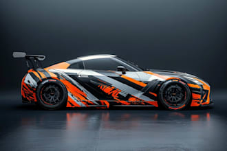 draw car wrap vehicle wrap truck wrap racing car wrap